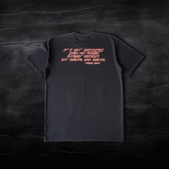 It’s Not Checkers Classic Tee – Obsidian Black